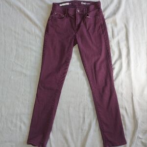 GAP Slim Boyfriend Purple/ Mauve Denim Mid Rise Jeans, 24R
